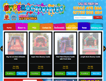 Tablet Screenshot of bouncycastlehire-norwich.com